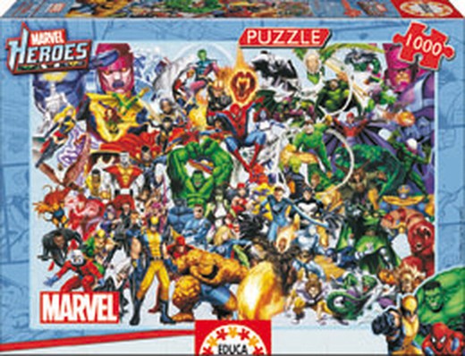 Puzzle 1000  Los Heroes De Marvel