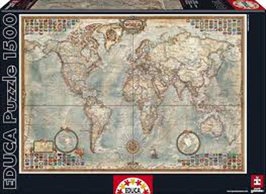 1500 il mondo, mappa politica