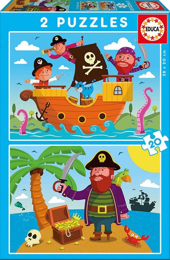 Puzzle 2X20 Piratas