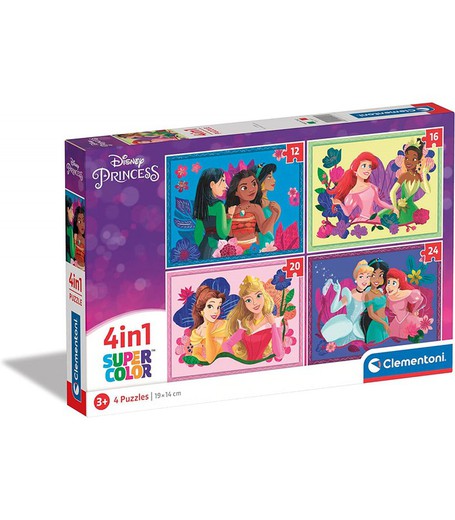 4IN1 PUZZLE DISNEY PRINCESS