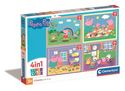 4IN1 PUZZLE PEPPA PIG