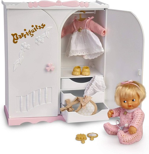 Kleiderschrank mit Babyfigur Barriguitas