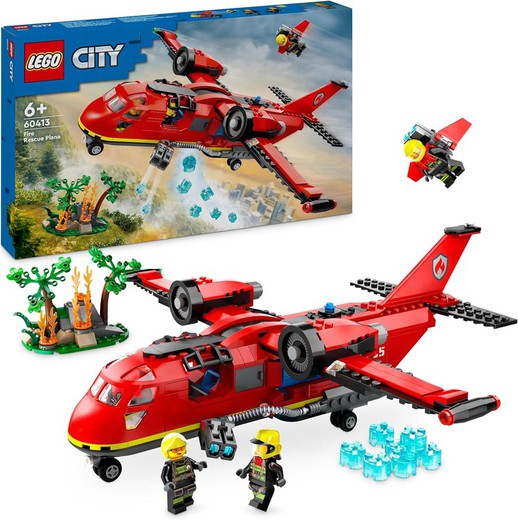 Avión De Rescate De Bomberos Lego