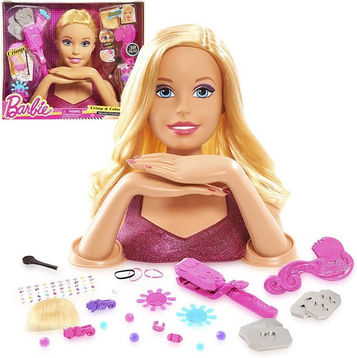 Barbie Bust Deluxe Crimp e Color