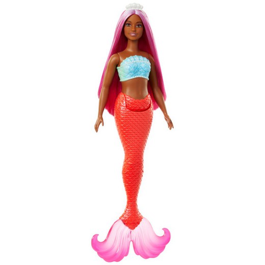 Barbie Muñeca sirena surtida con cola rígida