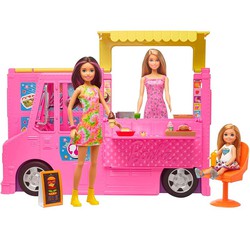 Barbie - Muñeca Barbie y su Hermana con Vehículo