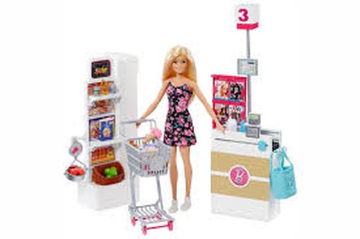Barbie we gaan naar de supermarkt
