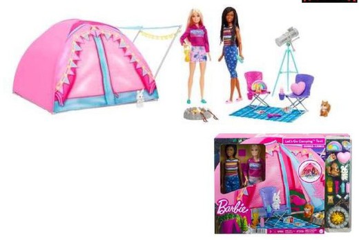 Barbie Tienda De Camping Malibú con Brooklyn