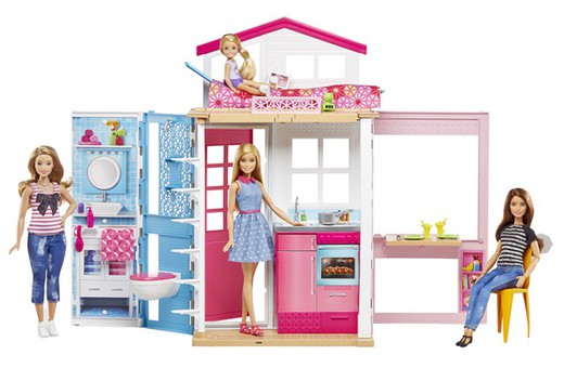 Barbie and her house