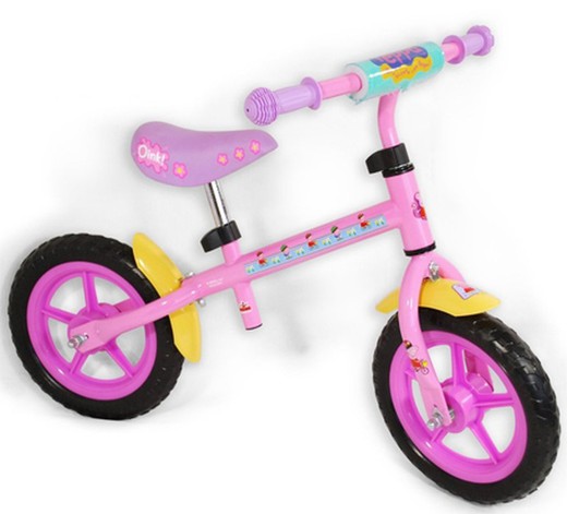 Bicicleta s/pedales peppa pig