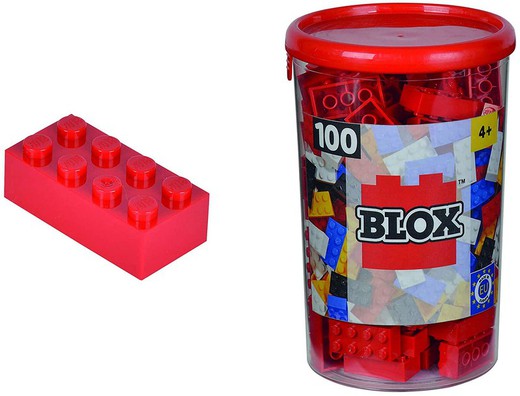 Blox pot 100 rode blokjes