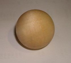 Wooden bowling in bag