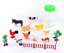 Bolsa 6 Animales Granja Goma — DonDino juguetes