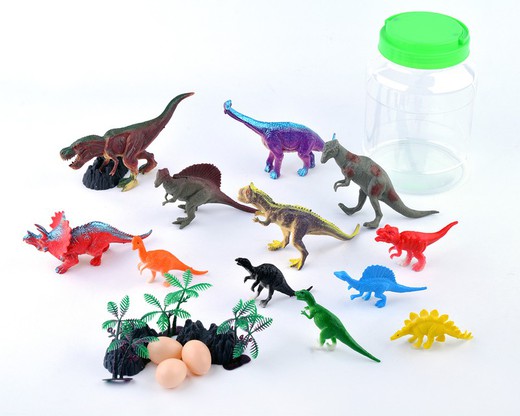 Dinosaurier Glas 21 Stück