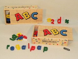 Buchstaben und Zahlen Box