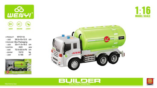 Camion Cisterna Luz Sonido esc.1:16