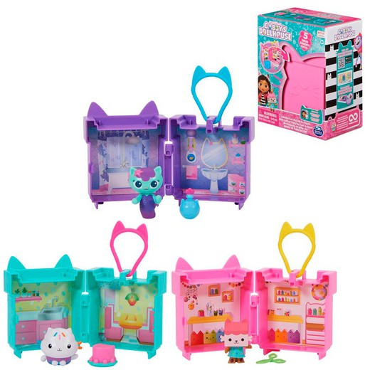 CASA MUÑECAS GABBY-MINI PLAYSETS LLAVERO -SURT.