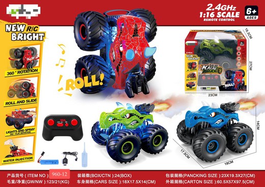 COCHE KAIJU RC CON BATERIA INCLUIDA