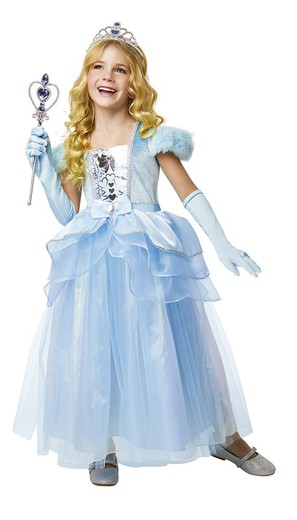 *DISFRAZ BLUE PRINCESS INFANTIL T.L