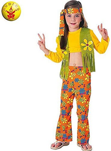 Disfraz Hippie Niña Talla M