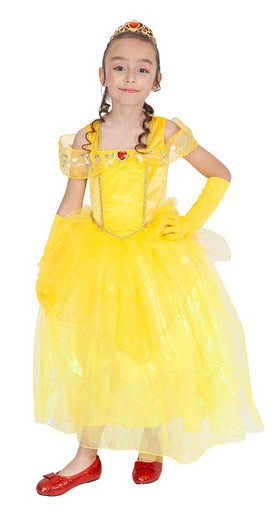 *DISFRAZ YELLOW PRINCESS INFANTIL T.S