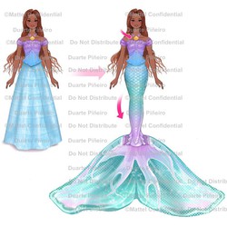 Disney Scallop Ariel Humana A Sirena