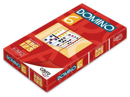 Domino dubbel 6 poäng färg