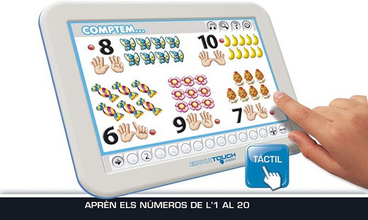Educa Touch-Junior Aprenc a. Comptar Juego Educativo para Niños, multicolor (15679) - Català