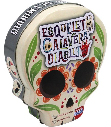 ESQUELETO CALAVERA DIABLITO C/LATA