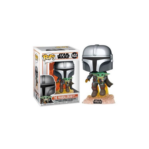 Funko Pop The Mandalorian Mando volando con Jet