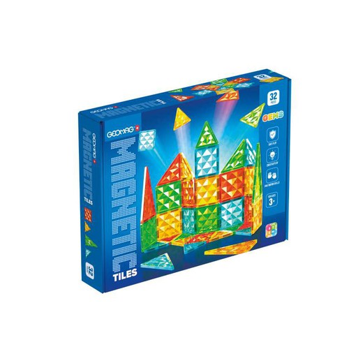 GEOMAG MAGNETIC TILES GEMS 32