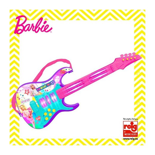 Guitarra Electrica C/Luz Barbie