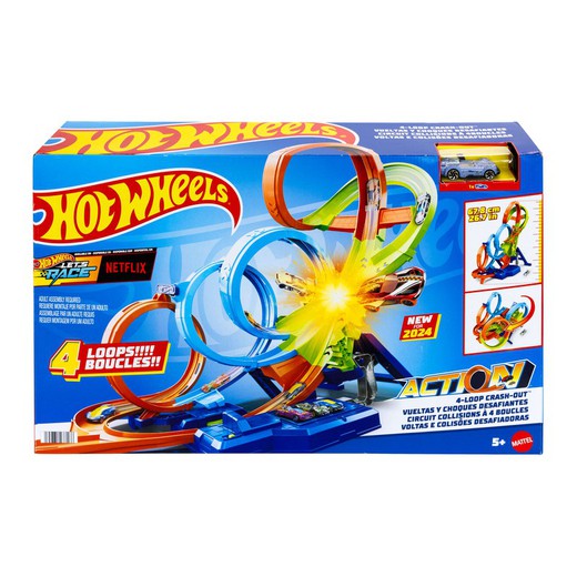 HOT WHEELS ACTION COLISION 4 LOOPINGS