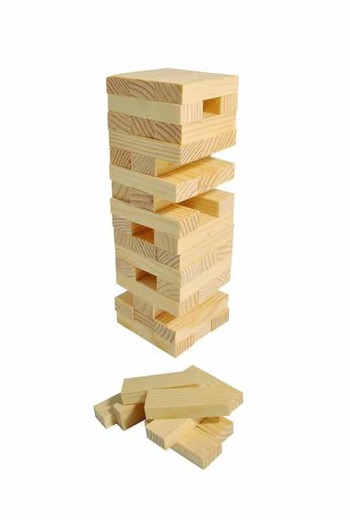 Set Mini Wood Tower 48-delig