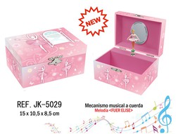 JOYERO MUSICAL BAILARINA 15 X 10,5 X 8,5