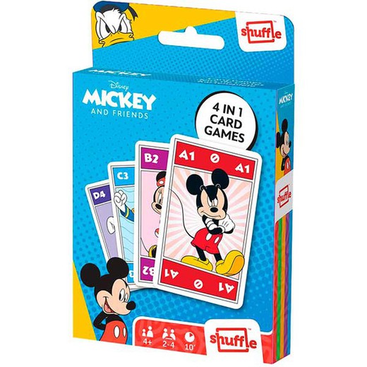 Juego Cartas Mickey Y Amigos Shuffle Fun