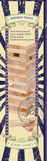 Game drewniana wieża 57 sztuk