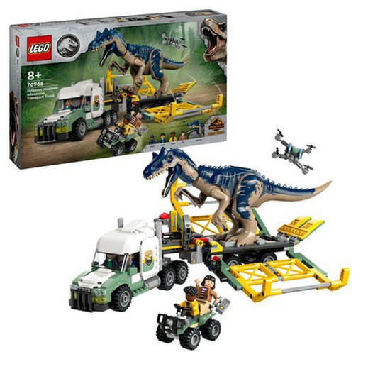 *JURASSIC WORLD CAMION TRANSPORTE DEL ALLOSAURUS