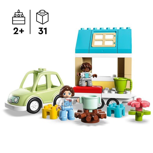 Casa Familiar Con Ruedas Lego
