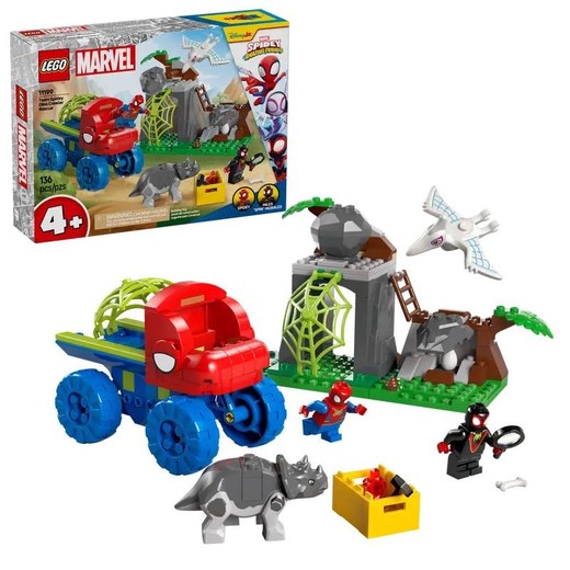 Lego Spidey-Todoterreno Dinosaurio Y Equipo Spidey