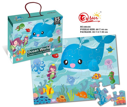 MALETIN PUZZLE OCEANO 35 PZAS