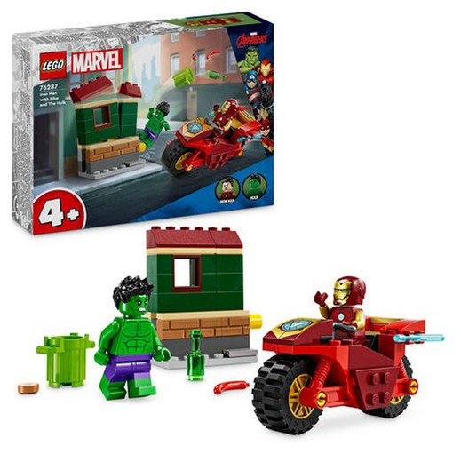 *MARVEL IRON MAN CON MOTO Y HULK