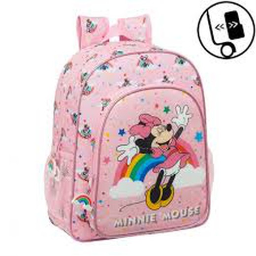 Junior Adapt Backpack Minnie Mouse Rainbow Trolley