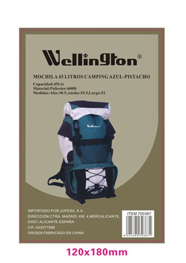Comfort Wellington Rucksack 45l