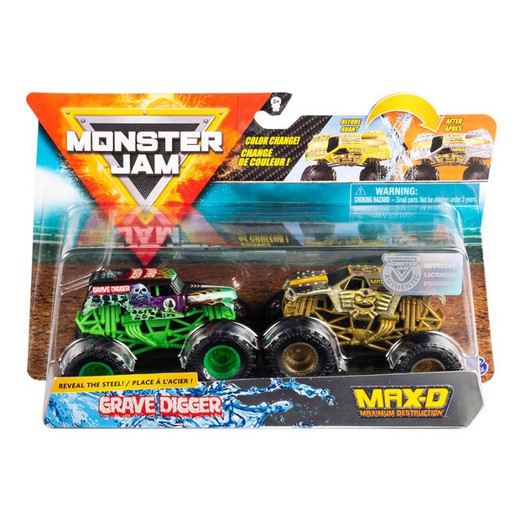 MONSTER JAM DOUBLE PACK 1:64