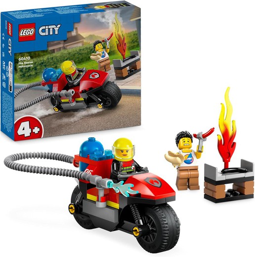 Moto De Rescate De Bomberos Lego