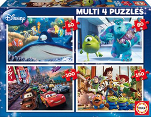 Puzzle Multi 4 Pixar
