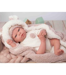 Reborn Doll Anna 40 Cm With Blanket And Plush