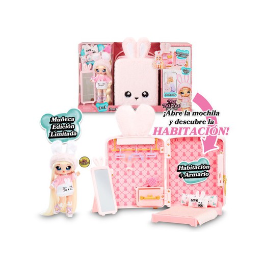 Na! Na! Na! Surprise Pink Backpack with Doll