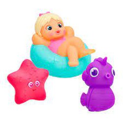 Pack 3 Muñecas Bloopies Figuras Baño